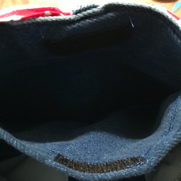 🐈OKC🐈 NWOT Route 66 Teddy Bear Denim Jean Purse - Picture 5 of 16